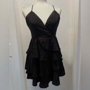 Angel Biba Black Layered Mini Dress size Medium